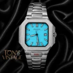 Silver Light Blue Dial Automatic Watch