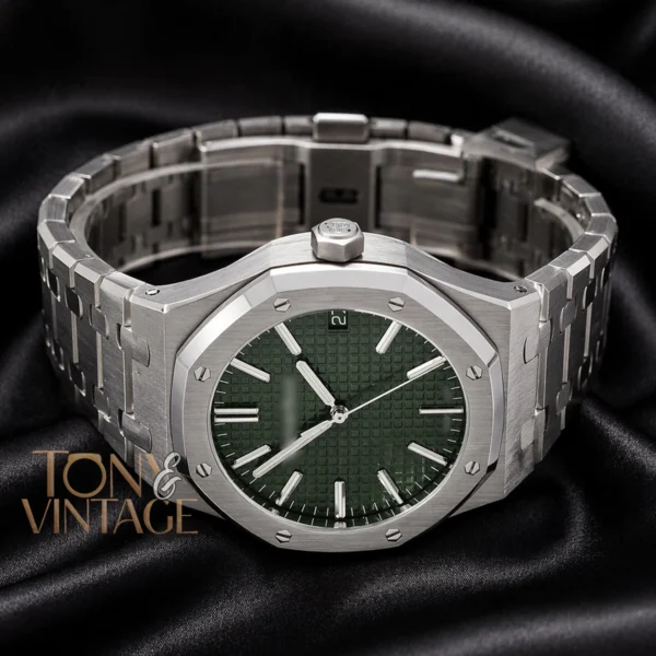 Silver Premium Green Dial PPF Automatic Watch