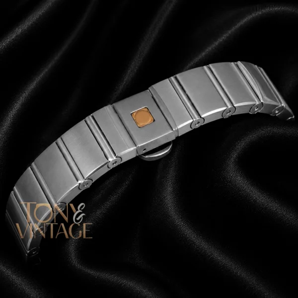 Silver With Blue Dial Stone Figure & Bezel Ladies Watch