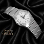 Silver With White Dial Ladies Watch