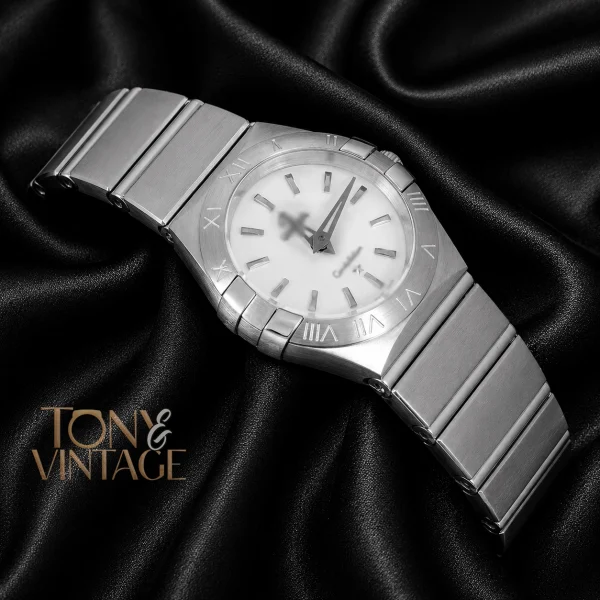 Silver With White Dial Ladies Watch 1 copy