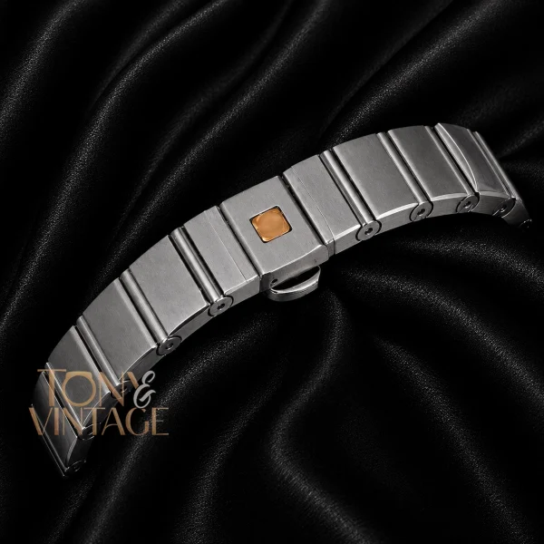Silver With White Dial Stone Bezel Ladies Watch