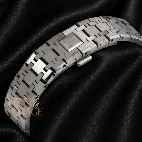 Tourbillon Chronograph Silver Grey Dial Automatic Watch