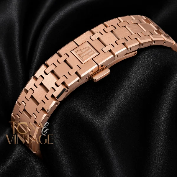 Tourbillon Rose Gold Black Dial Automatic Watch