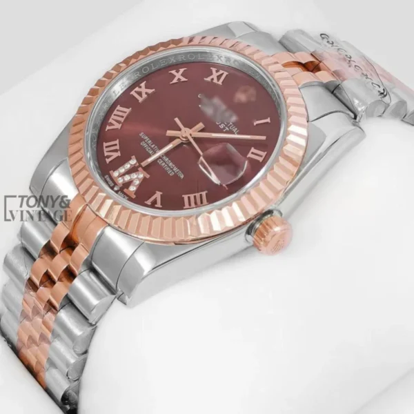 Two-Tone-Rose-Gold-Brown-Dial-Roman-Numeral1.webp
