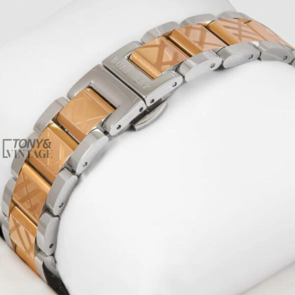 Two Tone Rose Gold With Green Dial Ladies watch.