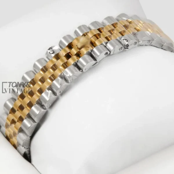 Two Tone Yellow Gold Green Dial Automatic Watch