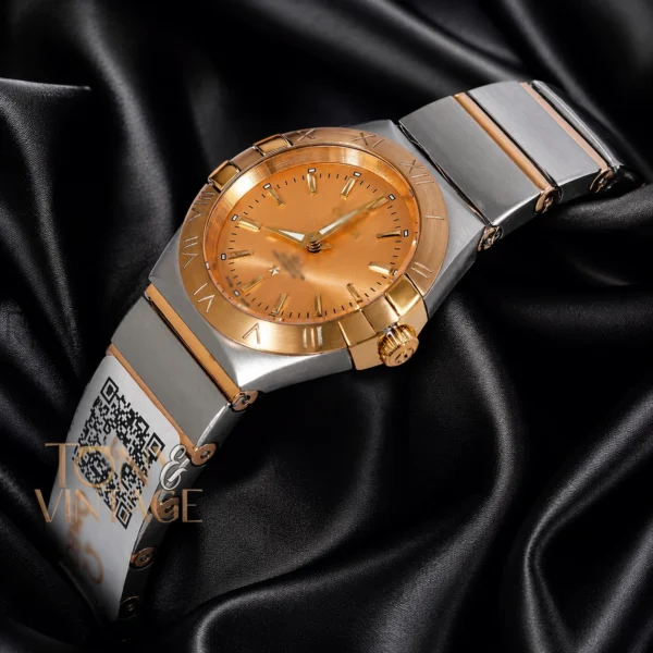 Two Tone Yellow Gold With Dial Ladies Watch