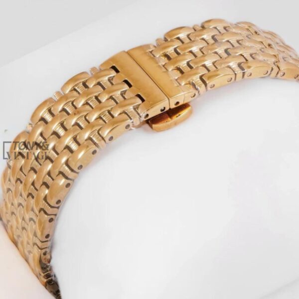 YELLOW GOLD WITH BLACK DIAL LADIES WATCH