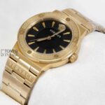 YELLOW GOLD WITH BLACK DIAL LADIES WATCH