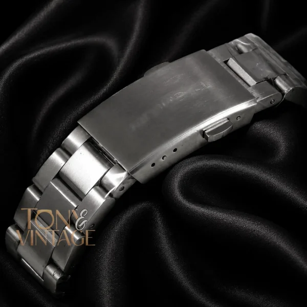 All Silver Watch with Black Dial