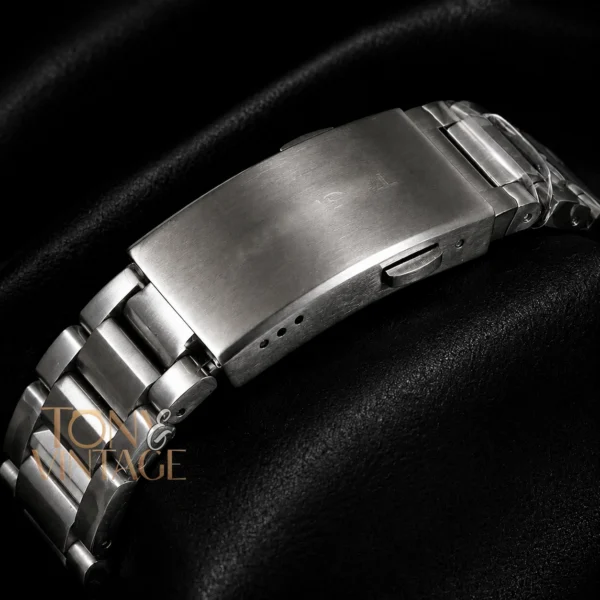 All Silver Watch with Green Dial & Bezel