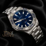 All Silver with Deep Blue Dial Watch