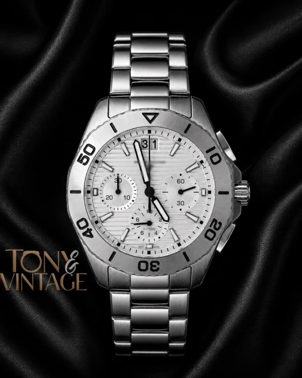 Chronograph All Silver Watch with Dial and Chain1 copy Chronograph All Silver Watch With Dial And Chain1 Copy