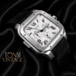 Chronograph Silver Watch With Dial and Strap