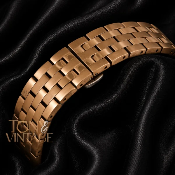Rose Gold Watch With White Dial