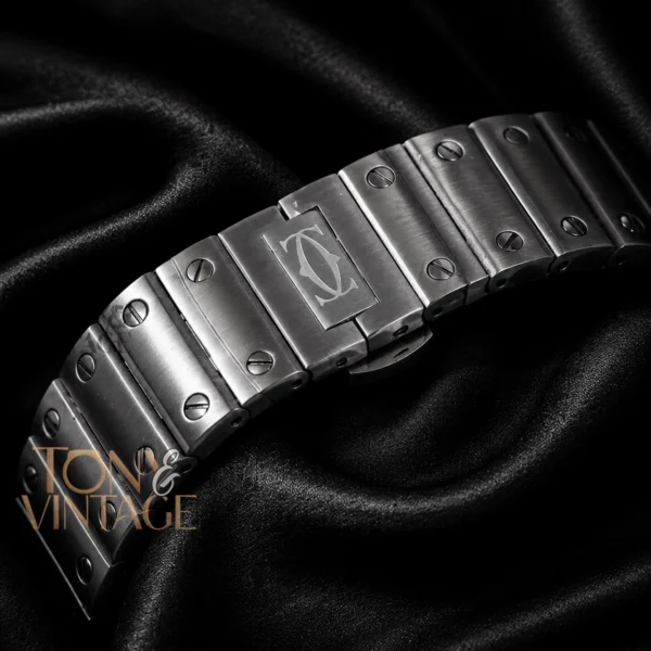 Silver Automatic Watch With White Dial