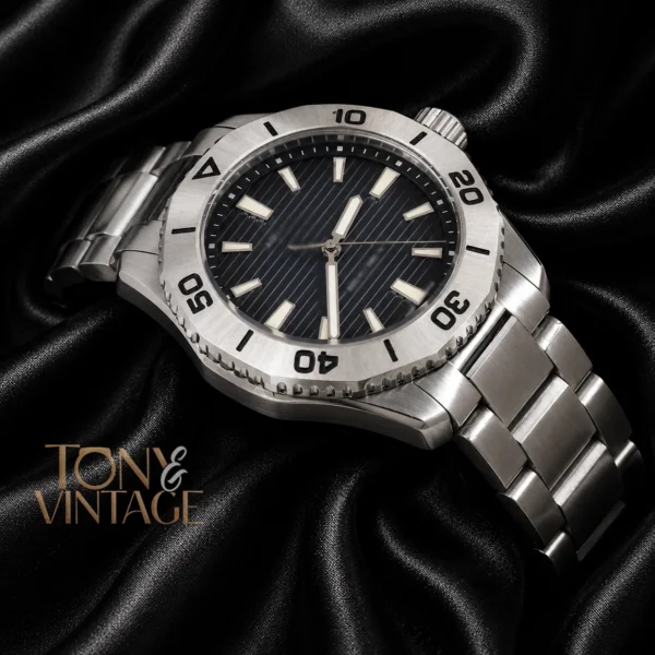 Silver Automatic Watch with Blue Dial2 copy