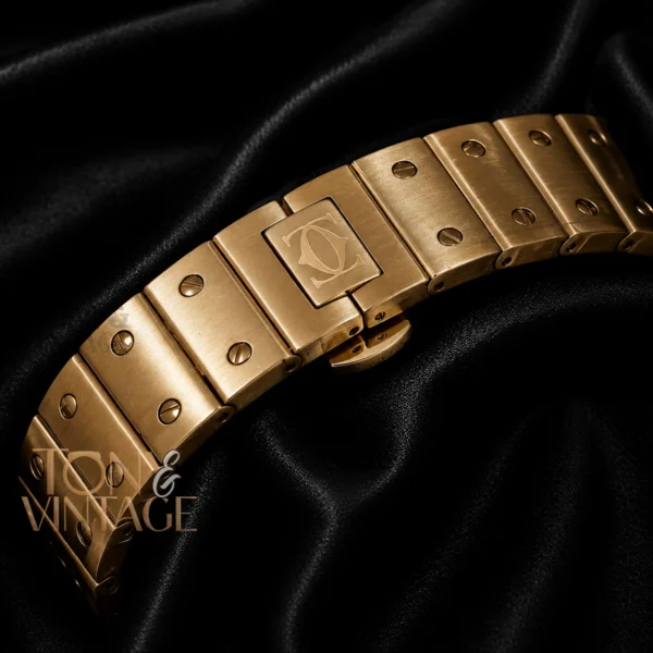 Yellow Gold Automatic Watch With White Dial